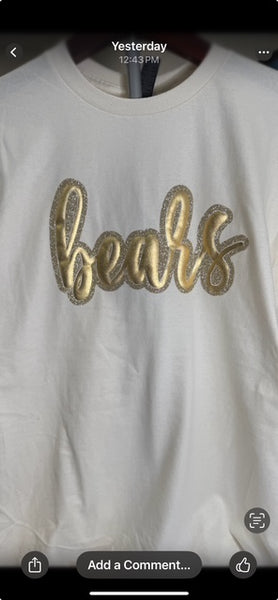 Bears Gold Puff and Glitter