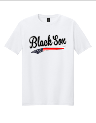 Black Sox with flag