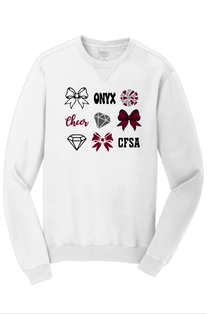 CFSA coquette bow sweatshirt
