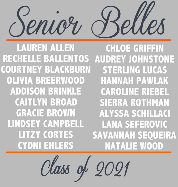 Belles Senior Mom Roster