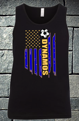 Dynamos Flag Tank - youth regular back