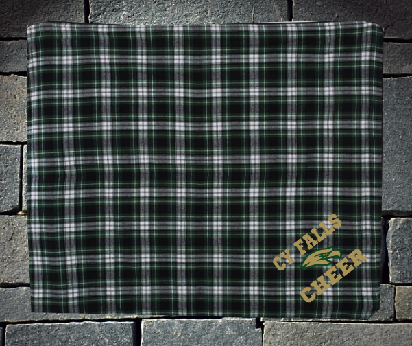 Cy Falls Cheer Flannel Blanket