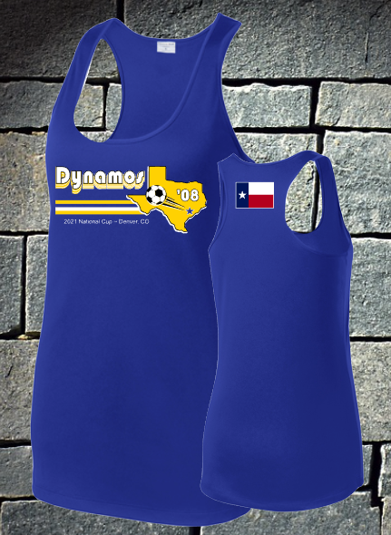 2021 Dynamos 08 National Cup Denver ladies tank