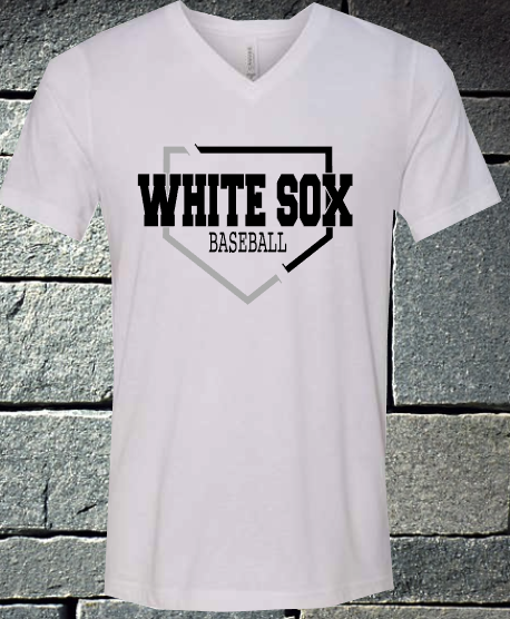 White Sox baseball homebase - white