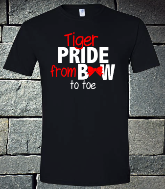 Tiger Pride from Bow to Toe - toddler and youth