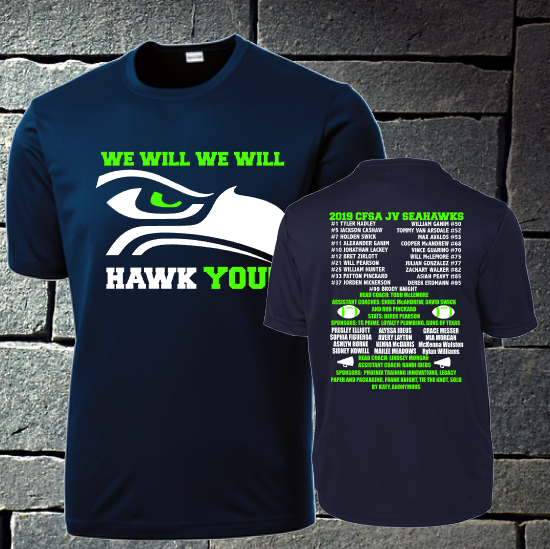 Seahawks JV Football Roster 2019