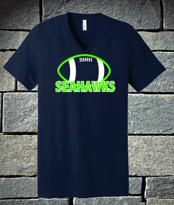 Seahawks with football