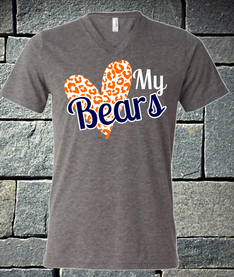 Love my bears leopard heart