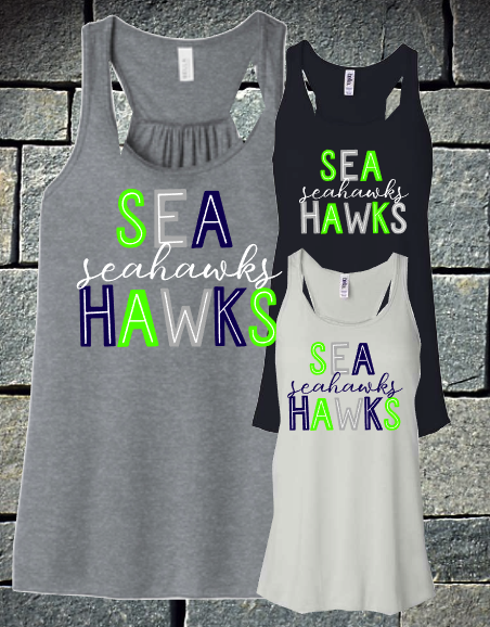 Seahawks racerback tank