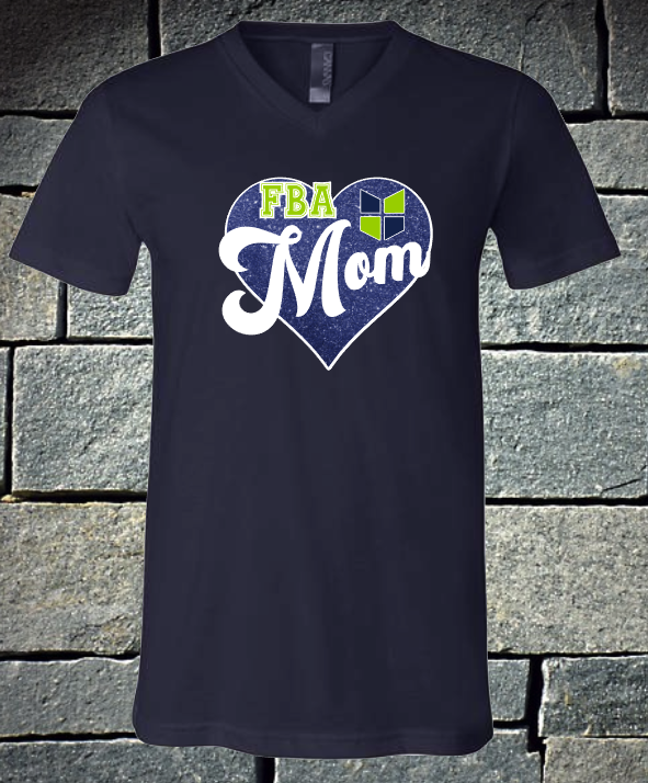 FBA Faux Glitter mom heart