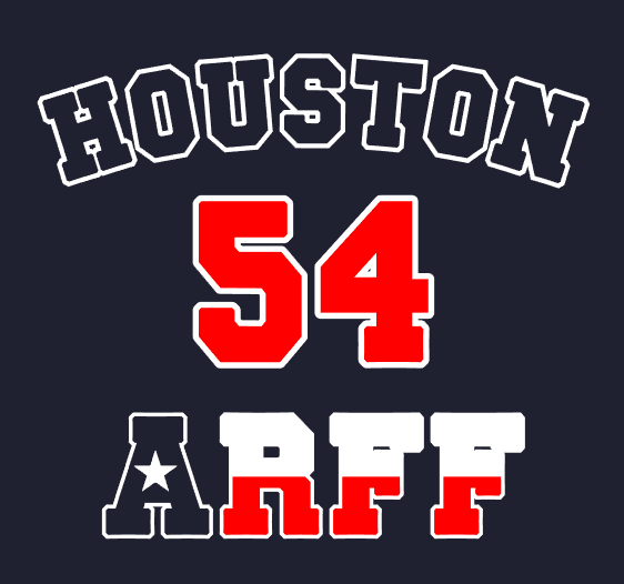 Houston Aircraft Rescue - 54 ARFF on back