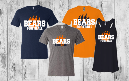 Bears Football with paw - ladies