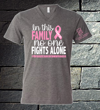 In this family no one fights alone - grey