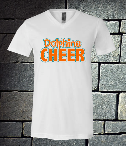 Dolphins Cheer - white or gray