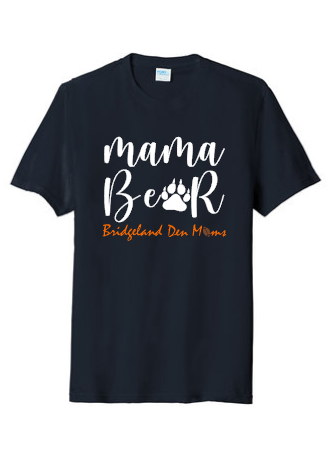 Den Moms Mama Bear w/ Paw- Port and Company Tri-Blend
