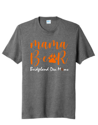 Den Moms Mama Bear w/ Paw- Port and Company Tri-Blend