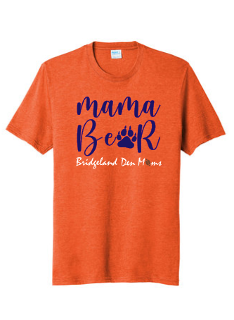 Den Moms Mama Bear w/ Paw- Port and Company Tri-Blend