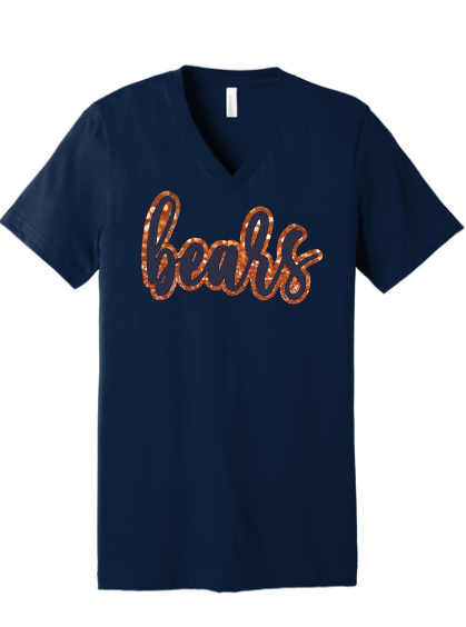 Bears glitter and puff shirt