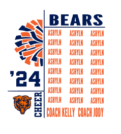 Bears Sample Roster back shirt 2024
