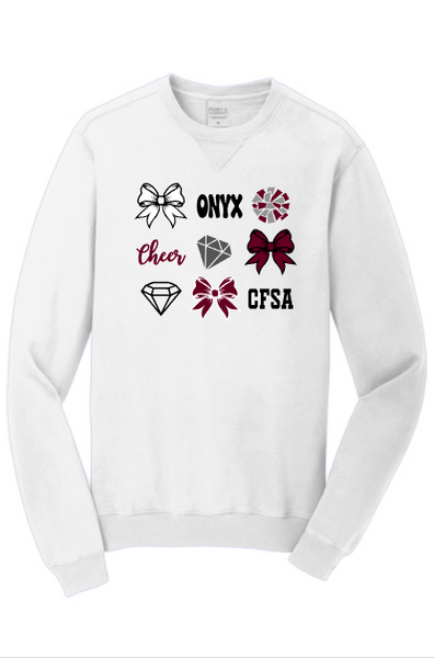 CFSA coquette bow sweatshirt
