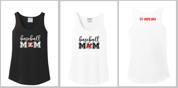 DC Ladies tank Baseball mom
