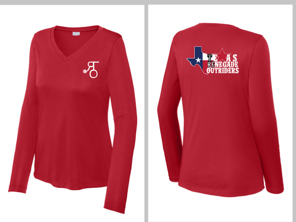 Texas Renegade Outriders - Womens long sleeve drifit