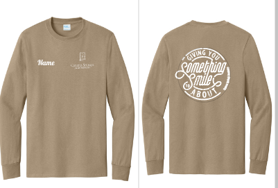 Cotton Long sleeve- Something to Smile about
