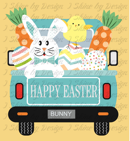 HEAT PRESS TRANSFER - Easter Truck
