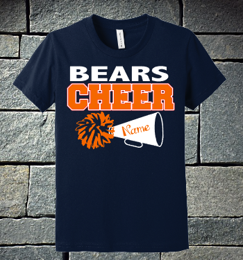 Bears Flag Cheer Girls Roster shirt 2020