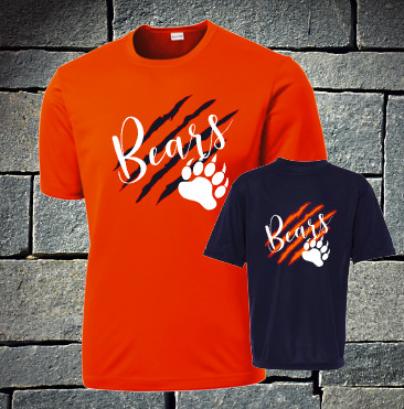 Bears with Claw marks dri fit