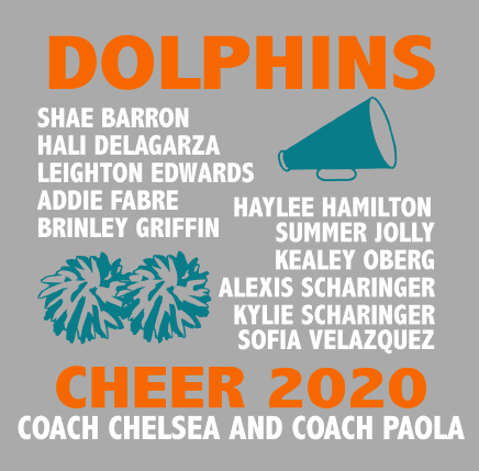Dolphins Rookie Cheer Roster 2020 - Hamilton