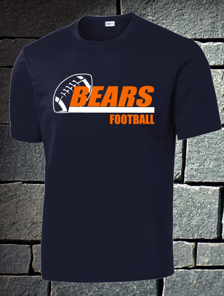 Bears Football with line - mens
