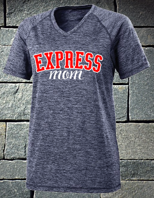 Express Mom V-neck electrify tee