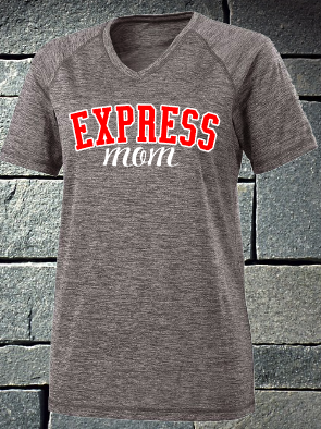 Express Mom V-neck electrify tee
