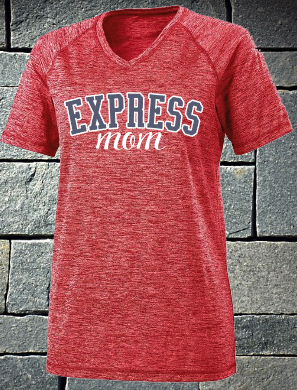 Express Mom V-neck electrify tee