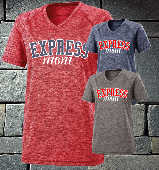 Express Mom V-neck electrify tee