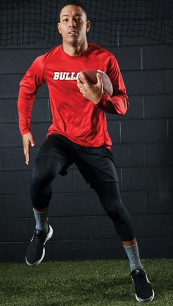 Calf length compression tights