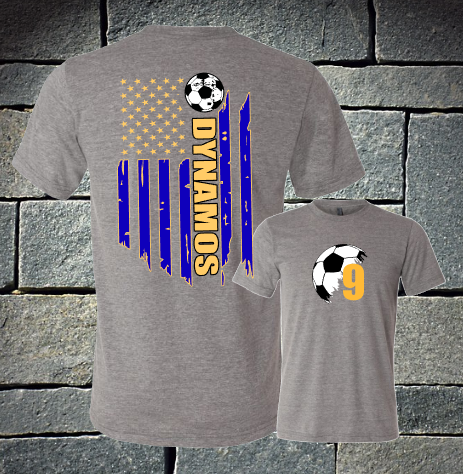 Dynamos flag grey t-shirt