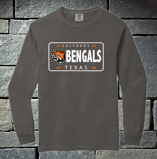 Bengals Long Sleeve license plate