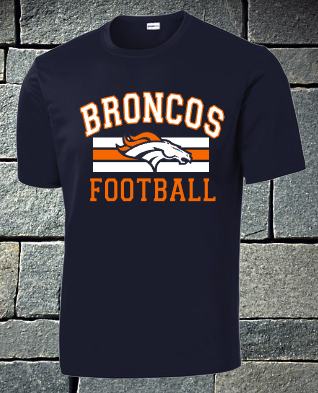 Broncos Football dri fit and t-shirts