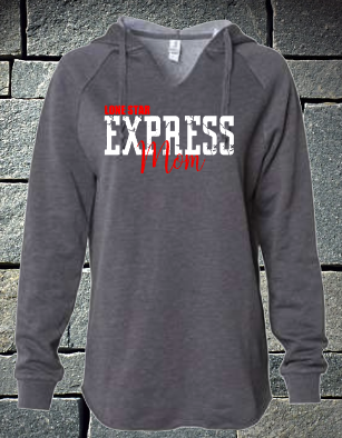 Lone Star Express Mom Womens V-neck Hoodie