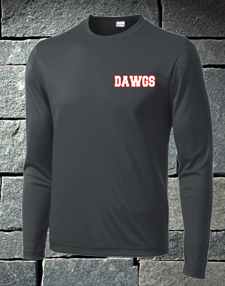 Long sleeve Dawgs softball - dark grey