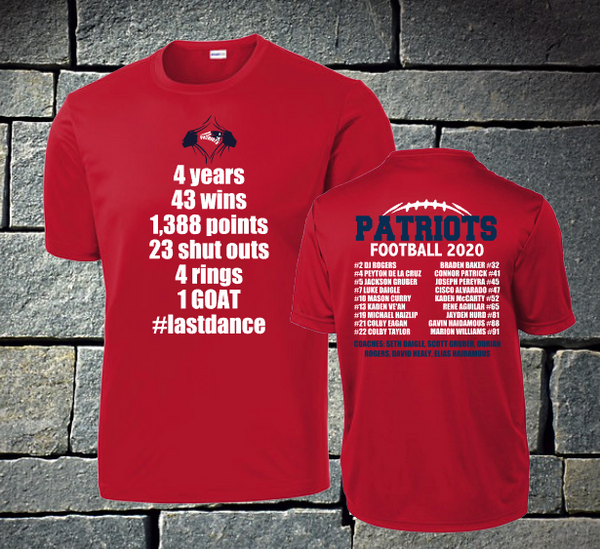 Patriots 2020 roster - dri fit