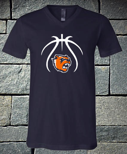 Bears Basketball Outline with logo