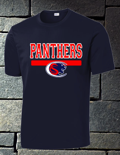 Panthers with logo - mens dri fit and t-shirt