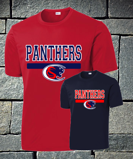 Panthers with logo - mens dri fit and t-shirt