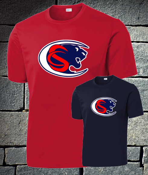 Cy Springs Panthers logo - mens dri fit and t-shirt