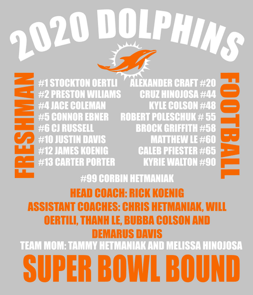 Freshman dolphins Super bowl 2020 roster