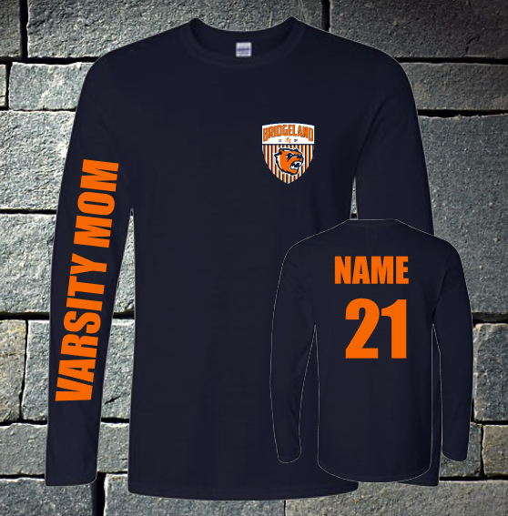 Bridgeland Soccer Varsity Mom Long sleeve - navy