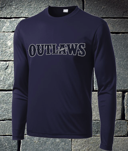 Outlaws baseball long sleeve
